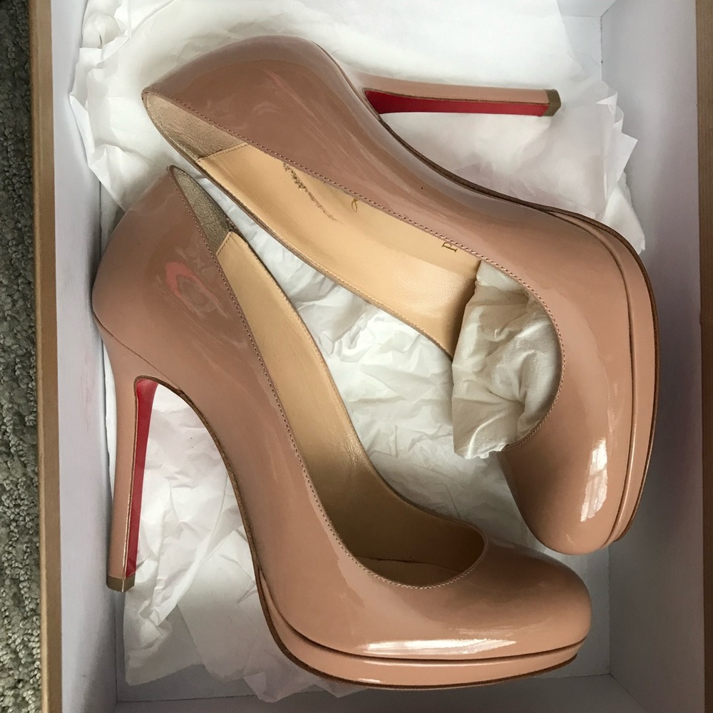 Christian Louboutin Neofilo 120 Nude Patent